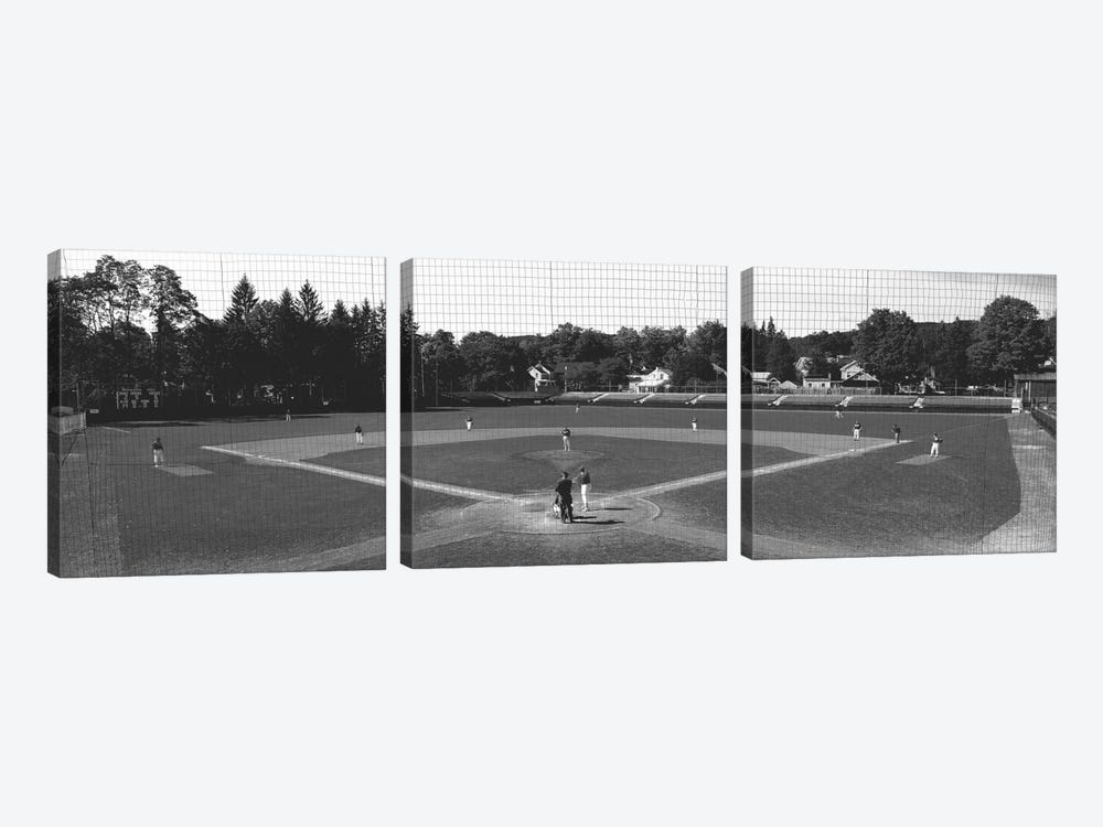 Doubleday Field Cooperstown NY by Panoramic Images 3-piece Canvas Artwork