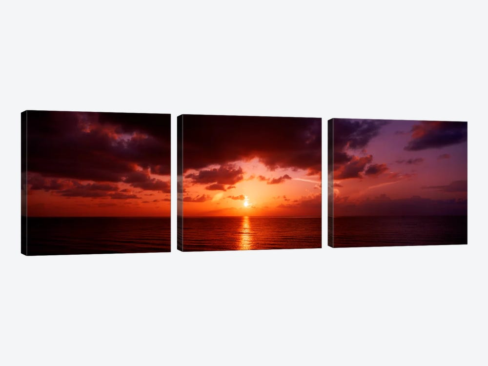 Sunrise Miami FL USA by Panoramic Images 3-piece Canvas Artwork