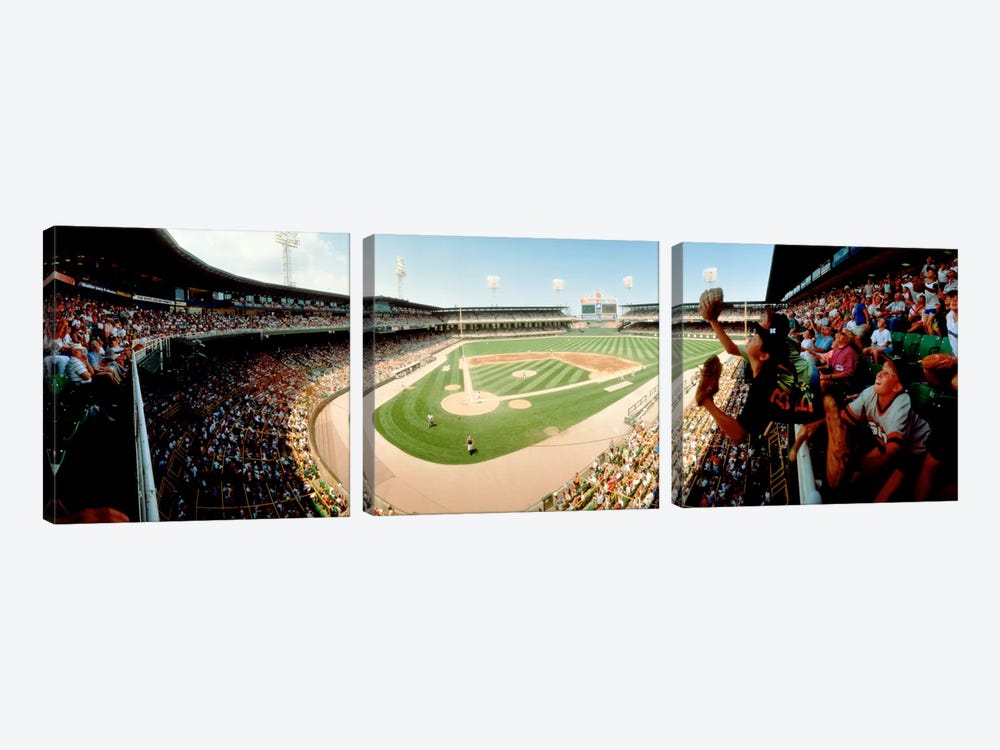 Old Comiskey Park, Chicago, Illinois, USA by Panoramic Images 3-piece Canvas Art Print
