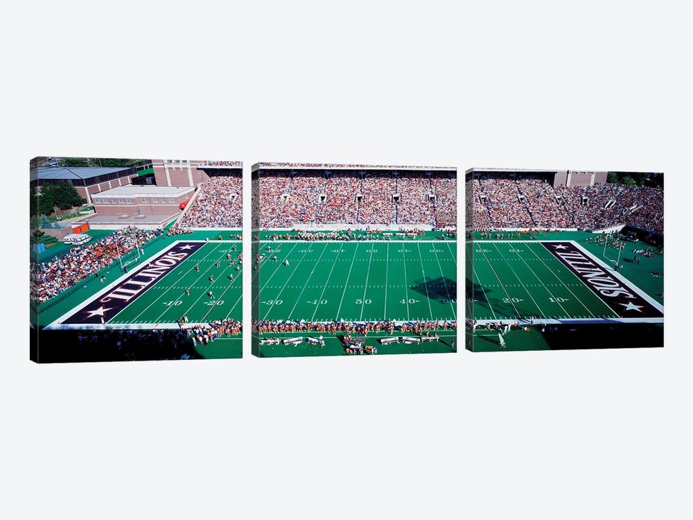 Memorial Stadium, Champaign, Illinois, USA by Panoramic Images 3-piece Canvas Art