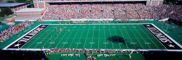 Football: Memorial Stadium, Champaign, Illinois, USA by Panoramic Images