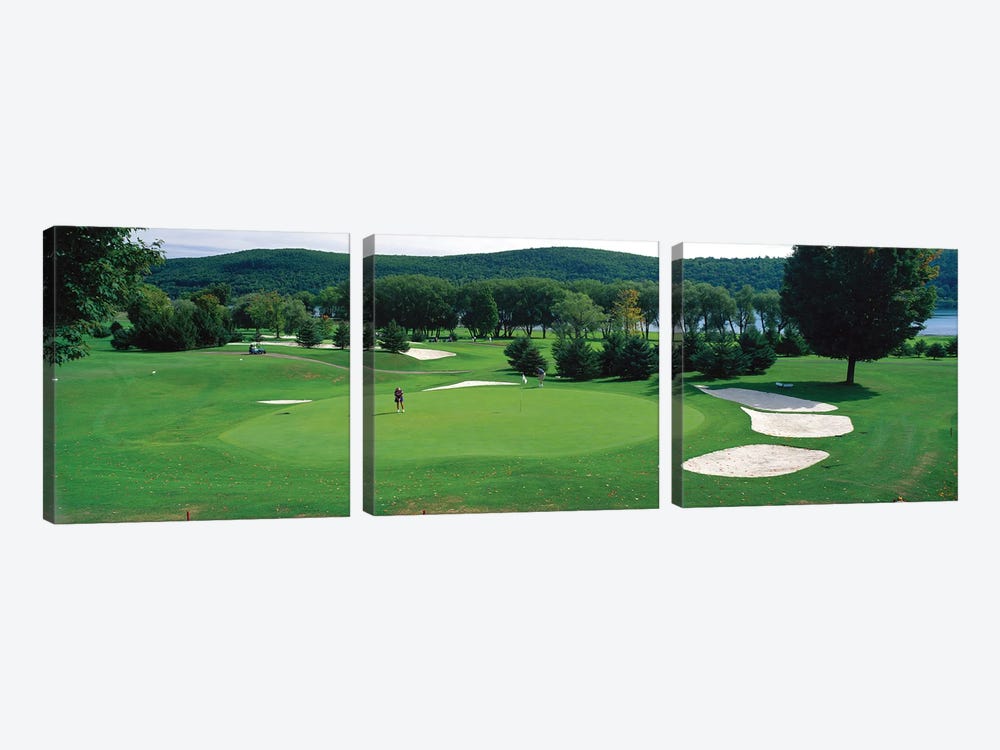 Leatherstocking Golf Course, New York State, USA by Panoramic Images 3-piece Canvas Art