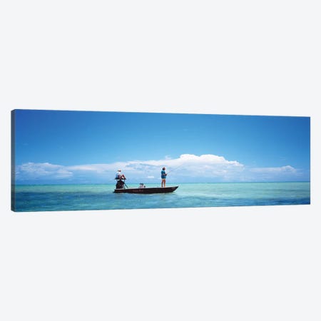 Small Boat Tarpon Fishing, Islamorada, Florida, USA Canvas Print #PIM11945} by Panoramic Images Canvas Art Print