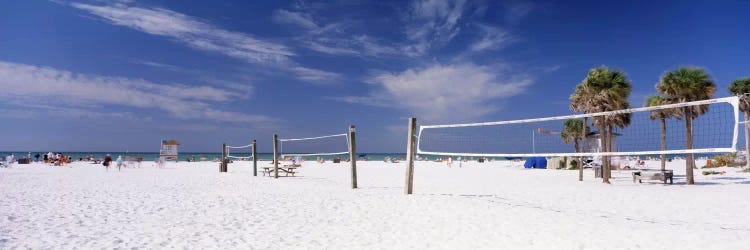 Beach Volleyball Nets, Siesta Beach, Siesta Key, Sarasota County, Florida, USA