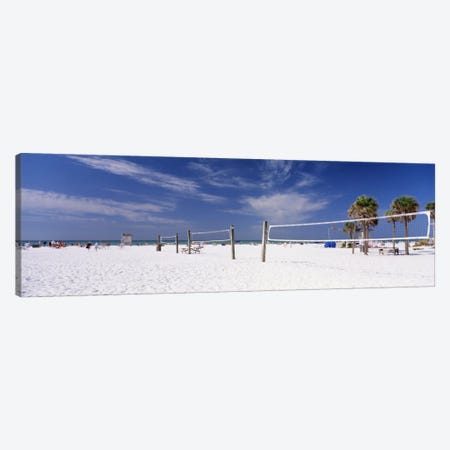 Beach Volleyball Nets, Siesta Beach, Siesta Key, Sarasota County, Florida, USA Canvas Print #PIM11956} by Panoramic Images Canvas Wall Art