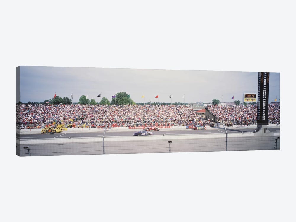 Pit Road, Indianapolis Motor Speedway (The Brickyard), Marion County, Indiana, USA by Panoramic Images 1-piece Canvas Art