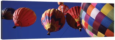 Low angle view of hot air balloons in the sky, Colorado, USA Canvas Art Print - Colorado Art