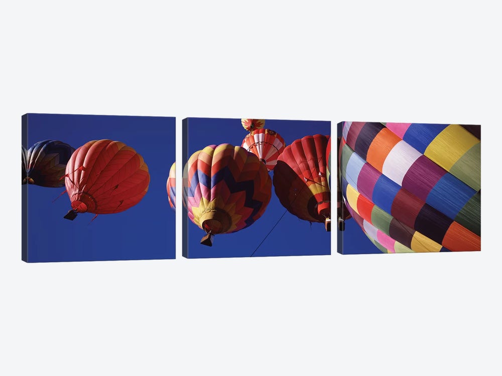 Low angle view of hot air balloons in the sky, Colorado, USA by Panoramic Images 3-piece Art Print
