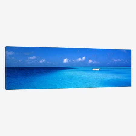 Beach Scene The Maldives Canvas Print #PIM1197} by Panoramic Images Canvas Artwork