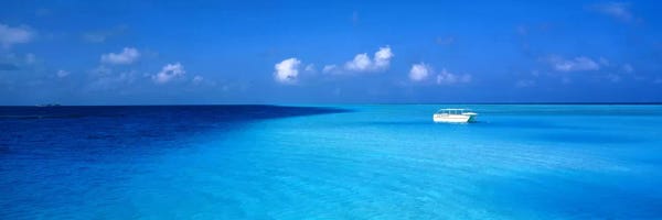 Blue: Beach Scene The Maldives by Panoramic Images