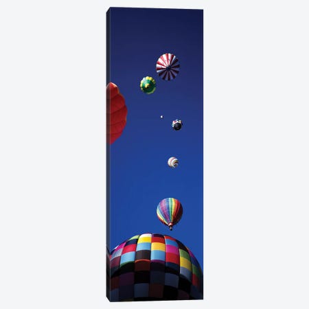 Low angle view of hot air balloons in the sky (vertical), Colorado, USA Canvas Print #PIM11994} by Panoramic Images Canvas Artwork