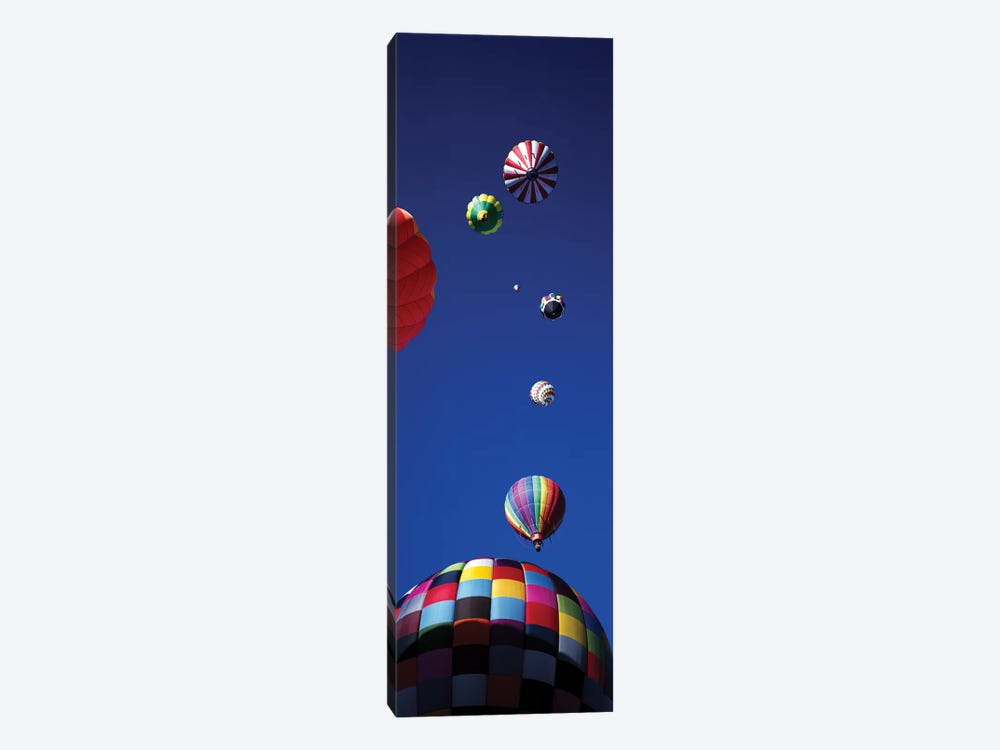 Low angle view of hot air balloons in the sky (vertical), Colorado, USA by Panoramic Images 1-piece Canvas Print