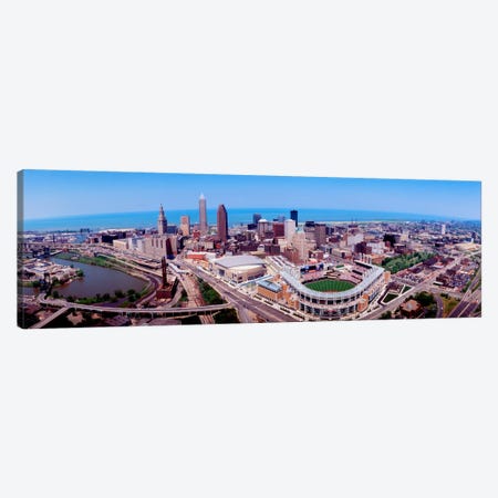 Aerial View Of Jacobs Field, Cleveland, Ohio, USA Canvas Print #PIM119} by Panoramic Images Canvas Art