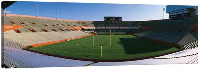 High angle view of players in a football field, Ben Hill Griffin Stadium, University Of Florida, Gainesville, Florida, USA Canvas Art Print - Football Art