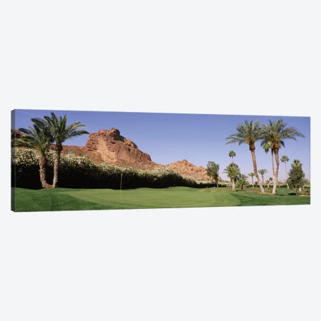 Golf course near rock formations, Paradise Valley, Maricopa County, Arizona, USA Canvas Print #PIM12009} by Panoramic Images Canvas Art Print