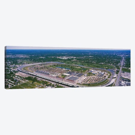 Aerial View, Indianapolis Motor Speedway (The Brickyard), Marion County, Indiana, USA Canvas Print #PIM12027} by Panoramic Images Canvas Artwork
