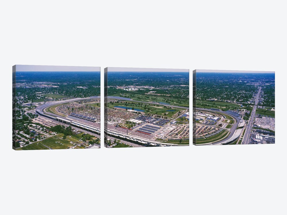Aerial View, Indianapolis Motor Speedway (The Brickyard), Marion County, Indiana, USA by Panoramic Images 3-piece Art Print