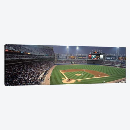 Comisky Park from home plate, USA, Illinois, Chicago, White Sox Canvas Print #PIM12032} by Panoramic Images Canvas Artwork