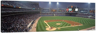 Comisky Park from home plate, USA, Illinois, Chicago, White Sox Canvas Art Print - Chicago Art
