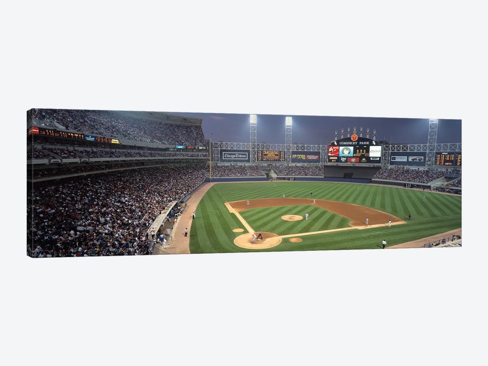 Comisky Park from home plate, USA, Illinois, Chicago, White Sox by Panoramic Images 1-piece Art Print