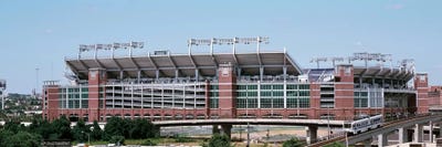 Cable car passing by a stadium, M&T Bank Stadium, Baltimore, Maryland, USA by Panoramic Images multi panel art