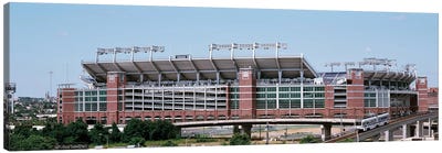 Cable car passing by a stadium, M&T Bank Stadium, Baltimore, Maryland, USA Canvas Art Print - Baseball Art
