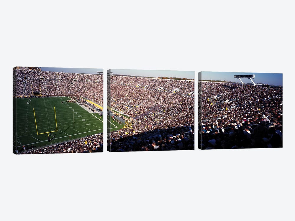 Notre Dame Stadium USA by Panoramic Images 3-piece Canvas Art