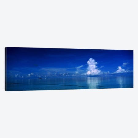 Sea & Clouds The Maldives Canvas Print #PIM1205} by Panoramic Images Canvas Artwork