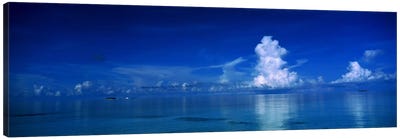 Sea & Clouds The Maldives Canvas Art Print - Maldives