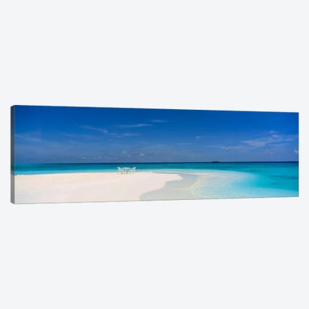 Beach Scene The Maldives Canvas Print #PIM1207} by Panoramic Images Canvas Wall Art