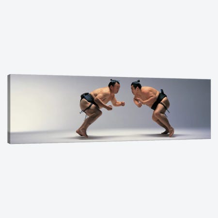 Sumo Wrestlers Japan Canvas Print #PIM12082} by Panoramic Images Art Print