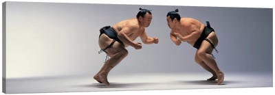 Sumo Wrestlers Japan Canvas Art Print