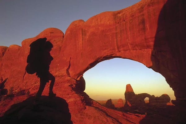 Utah: Mountaineering Arches National Park UT USA by Panoramic Images