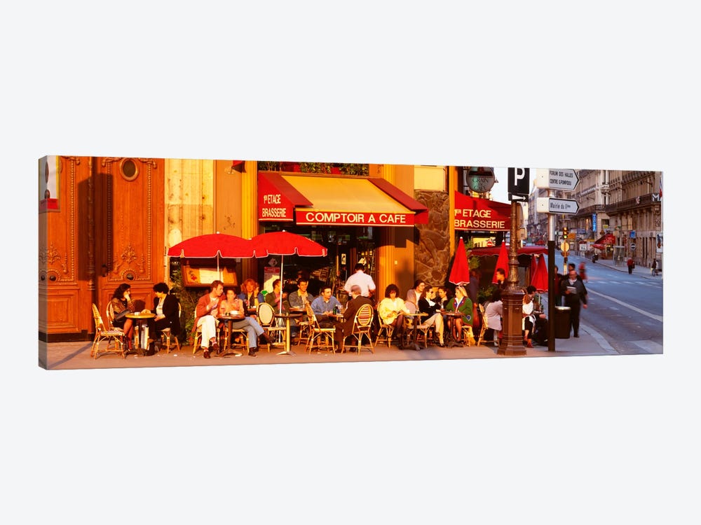 Outdoor Cafe, Paris, France by Panoramic Images 1-piece Canvas Print
