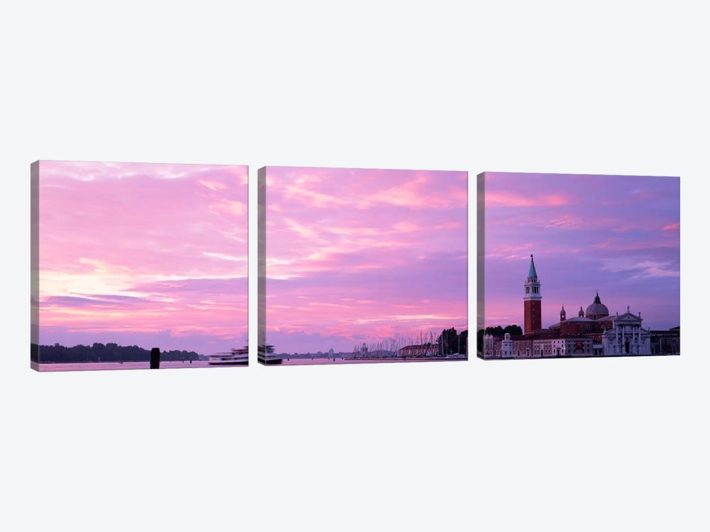 Church in a citySan Giorgio Maggiore, Grand Canal, Venice, Italy by Panoramic Images 3-piece Canvas Wall Art