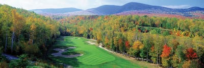 High Angle view of New England Golf Course New England USA 3 by Panoramic Images framed canvas print