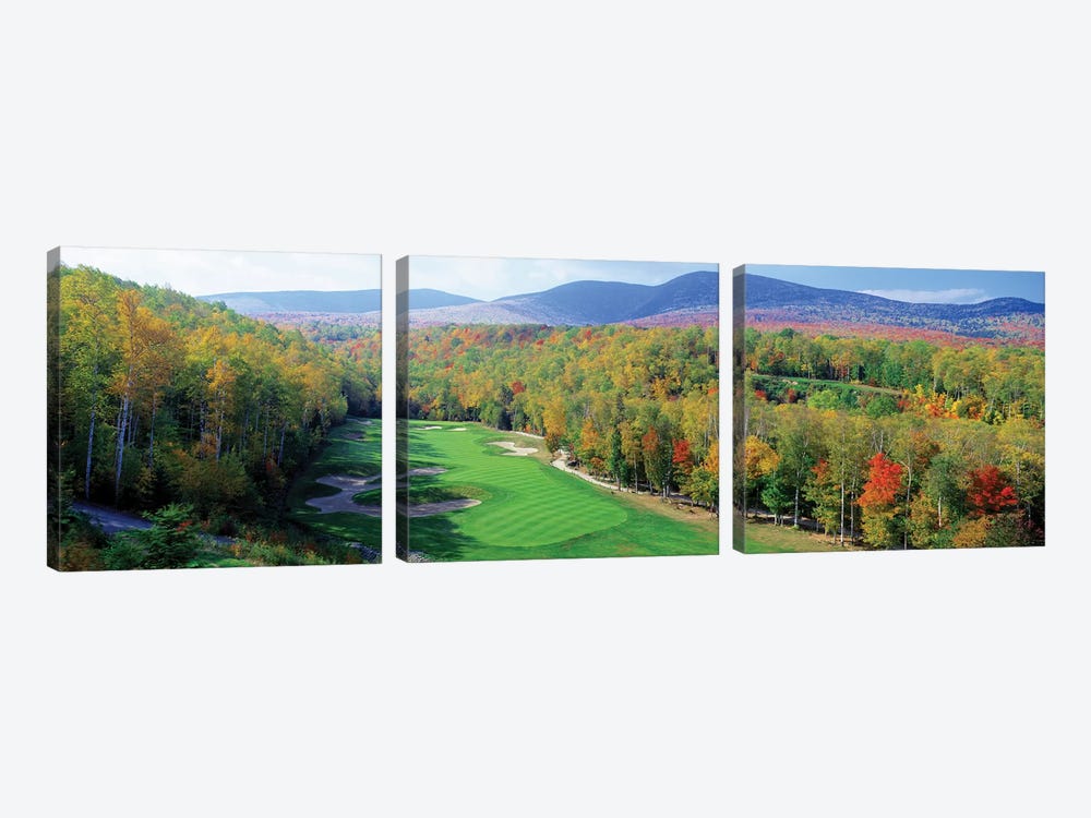 High Angle view of New England Golf Course New England USA 3 by Panoramic Images 3-piece Canvas Artwork