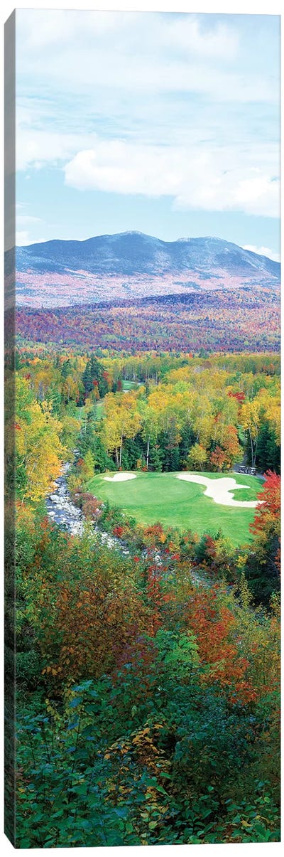 High Angle view of New England Golf Course New England USA 6 Canvas Art Print - Maine Art