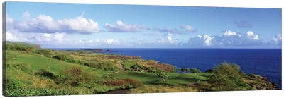 Golf Course, Manalee Bay, Lanai, Hawaii, USA Canvas Art Print - Golf Art