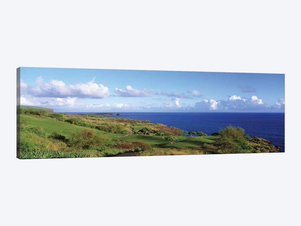 Golf Course, Manalee Bay, Lanai, Hawaii, USA by Panoramic Images 1-piece Canvas Art Print