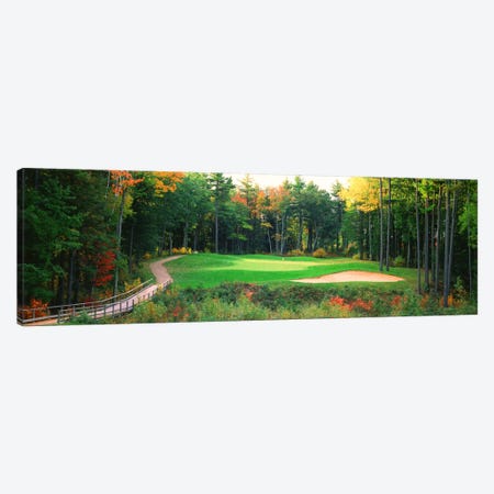 Secluded Hole On An Autumn Day, New England, USA Canvas Print #PIM12138} by Panoramic Images Canvas Print