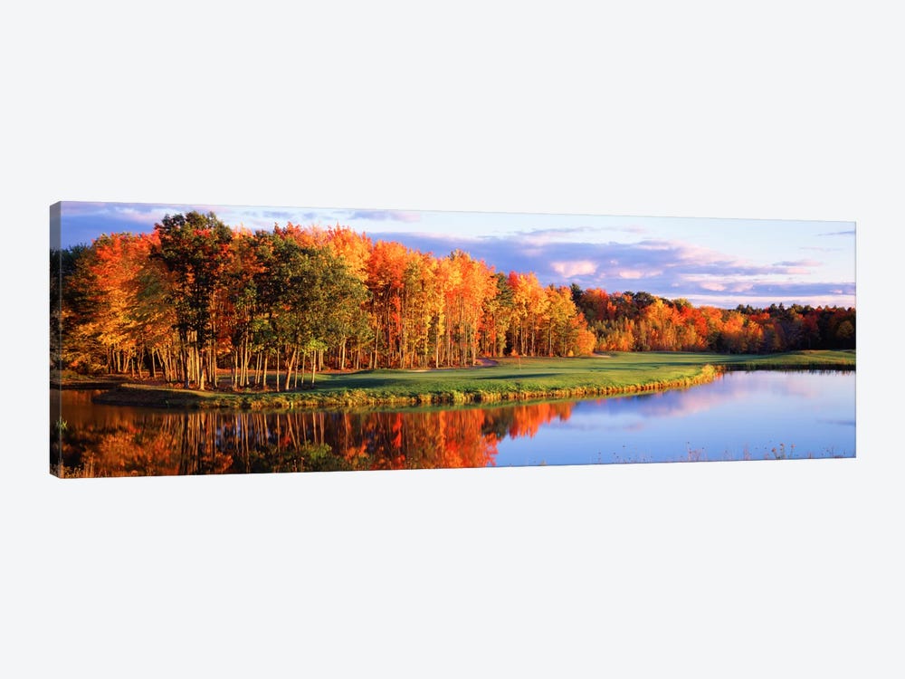 Autumn Golf Course Landscape, New England, USA by Panoramic Images 1-piece Art Print