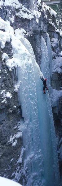 Extreme Sports: Ice Climber Marble Canyon Kootenay National Park British Columbia Canada by Panoramic Images