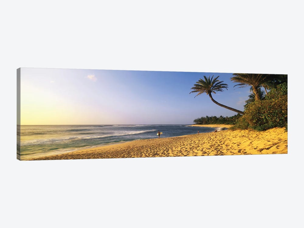 Surfer on Beach HI by Panoramic Images 1-piece Canvas Art Print