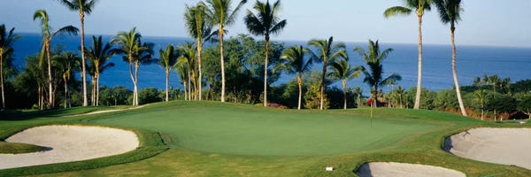 Golf: Oceanside Green, Maui, Hawaii, USA by Panoramic Images
