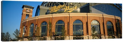 Miller Park In Zoom, Milwaukee, Wisconsin, USA Canvas Art Print - Baseball Art