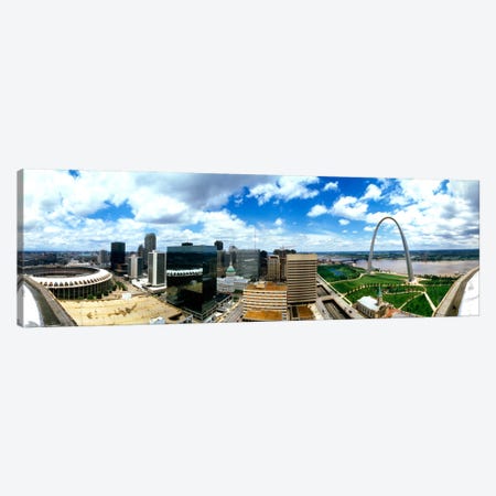 Buildings in a city, Gateway Arch, St. Louis, Missouri, USA Canvas Print #PIM1221} by Panoramic Images Art Print