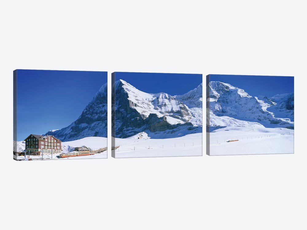 Eiger Monch Kleine Scheidegg Switzerland by Panoramic Images 3-piece Canvas Print