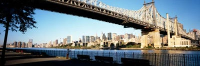 Bridge across a river, Queensboro Bridge, East River, Manhattan, New York City, New York State, USA by Panoramic Images canvas print