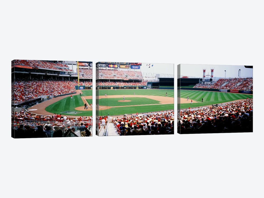 Great American Ballpark, Cincinnati, Ohio, USA by Panoramic Images 3-piece Canvas Art